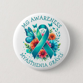 MG Awareness | Myasthenia Gravis Ribbon Button