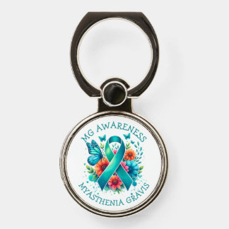 MG Awareness | Myasthenia Gravis Ribbon Phone Ring Stand