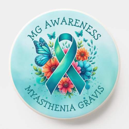 MG Awareness  Myasthenia Gravis Ribbon PopSocket