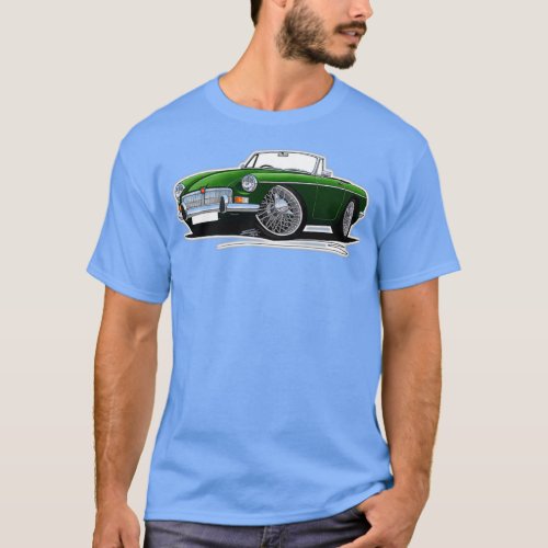 MG B Roadster British Racing Green T_Shirt