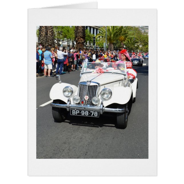 MG car in Madeira card (Front)
