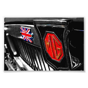 MG Classic British Sports Motor Car Photo Print