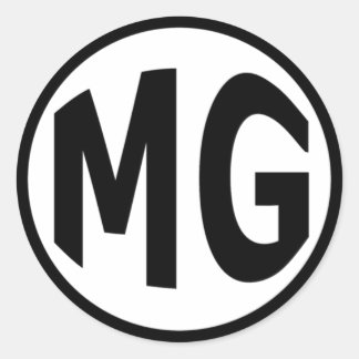 MG CLASSIC ROUND STICKER