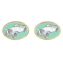 MG Convertible Antique Sports Car Illustration