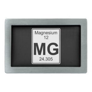 Mg - Magnesium Belt Buckle
