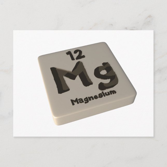 Mg magnesium postcard (Front)