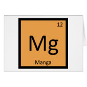 Mg - Manga Anime Chemistry Periodic Table Symbol (Front Horizontal)