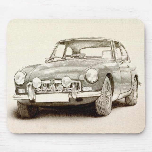MG MGB MkII Mouse Pad (Front)