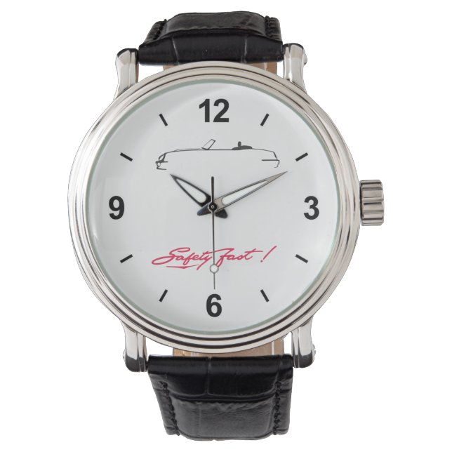 MG RV8 watch with leather (Front)