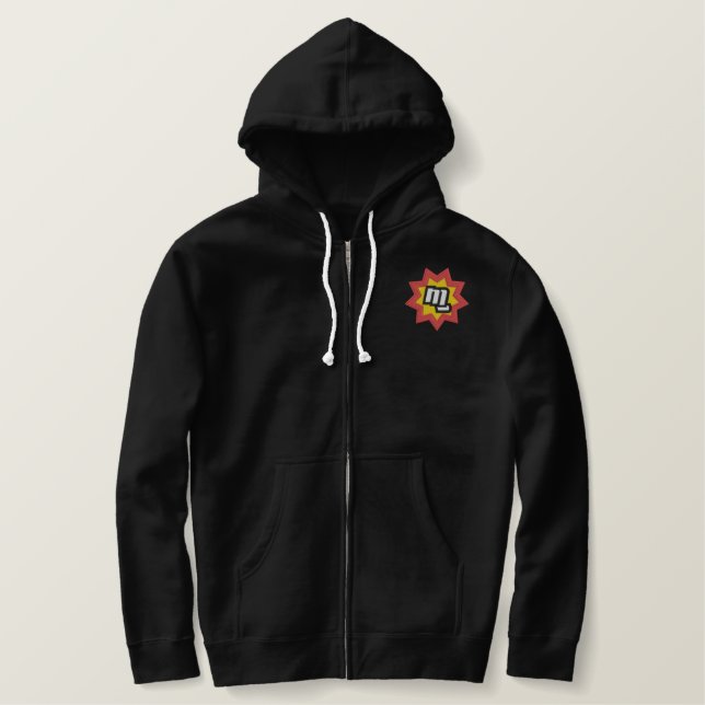 MG Symbol Embroidered Full-Zip Hoodie (Design Front)