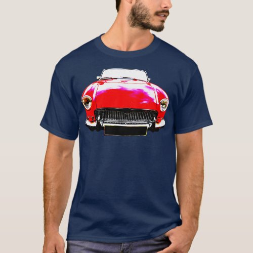 MGB 1970s classic high contrast red T_Shirt