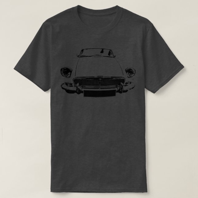 MGB 1970s classic monoblock white T-Shirt (Design Front)