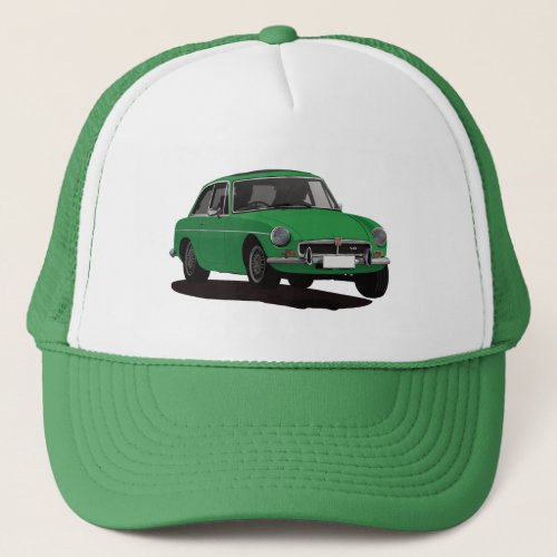 MGB GT V8 _ Green Trucker Hat