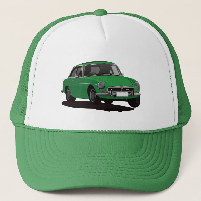 MGB GT V8 - Green Trucker Hat (Front)