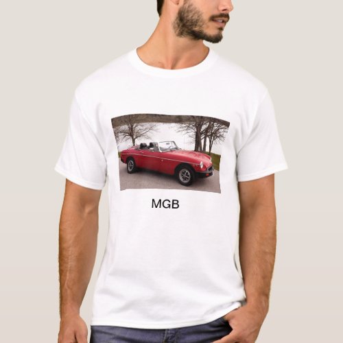 MGB sports car british 1976red T_Shirt