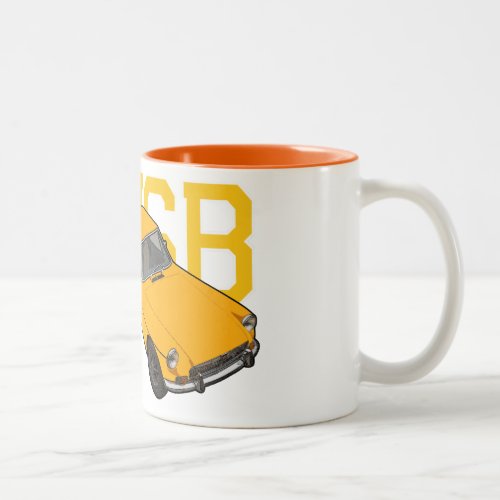 mgb yellow Two_Tone coffee mug