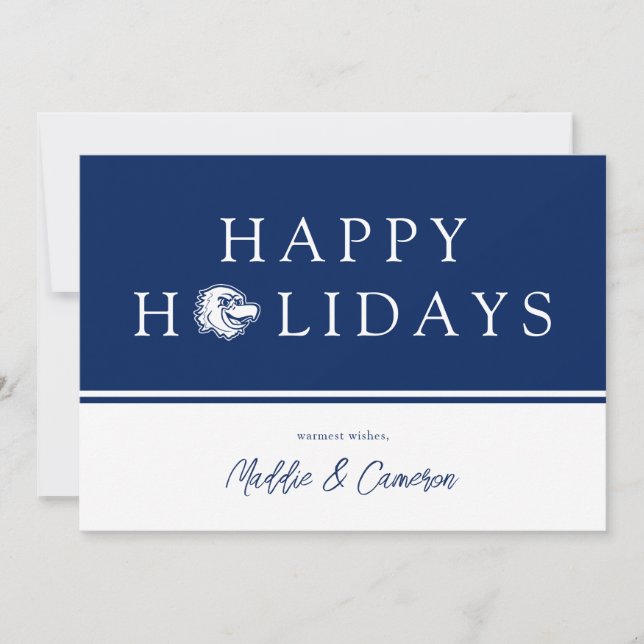 MGE Mascot Head Holiday Design Announcement (Front)