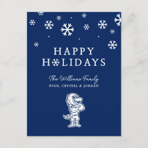 MGE Mascot Holiday Design Postcard