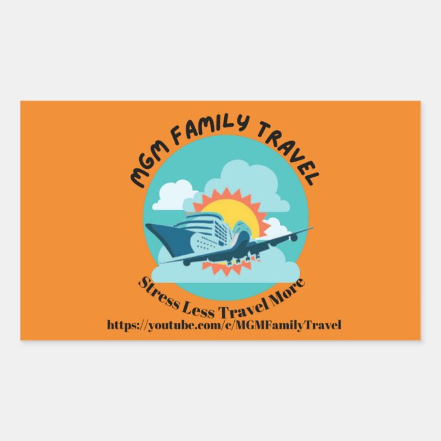 MGM Family Sticks Rectangular Sticker (Front)