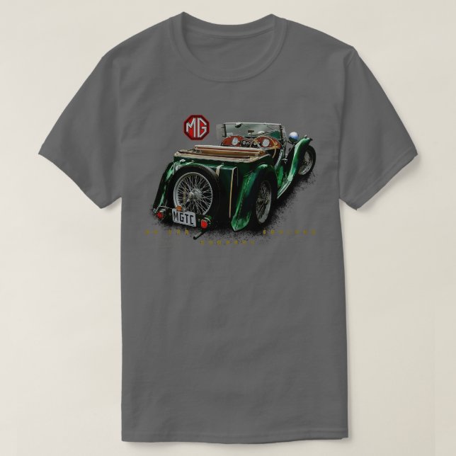 MGTC mg cars of England T-Shirt (Design Front)