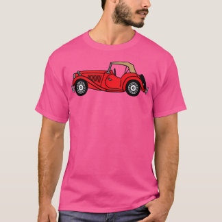 Mgtd Mg Td Red British Classic Sportscar T-Shirt