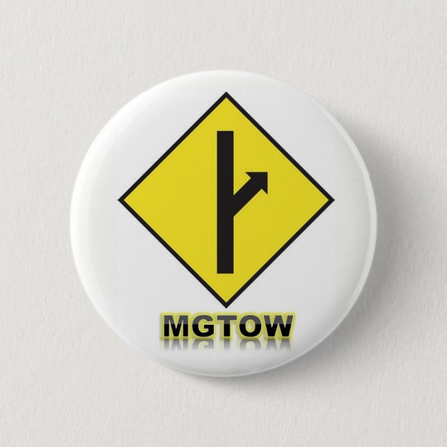 MGTOW Badge Pinback Button (Front)