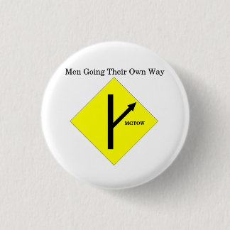 MGTOW Logo Button-Small-White Background Pinback Button