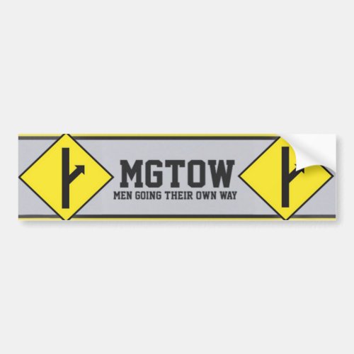 MGTOW _ Men Going Their Own Way Bumper Sticker