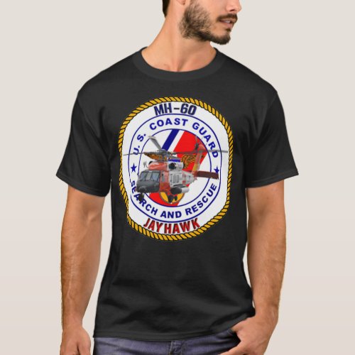 MH60 Jayhawk USCG SAR T_Shirt