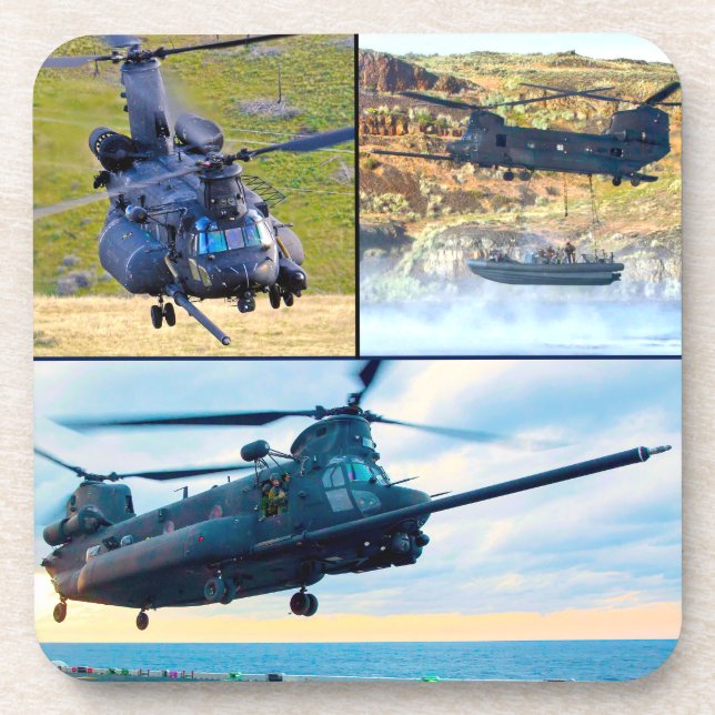 MH-47G CHINOOK BEVERAGE COASTER (Front)