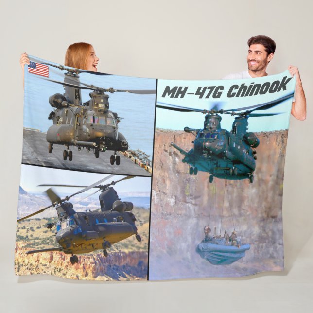 MH-47G CHINOOK FLEECE BLANKET (In Situ)
