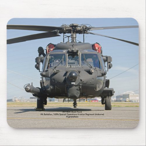 MH_60M Black Hawk Special Operations helicopter Mouse Pad