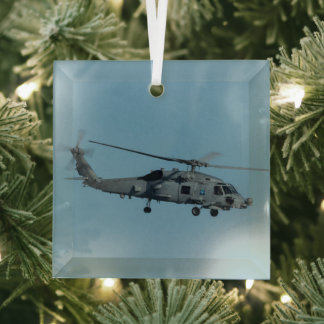 MH-60R Seahawk Glass Ornament
