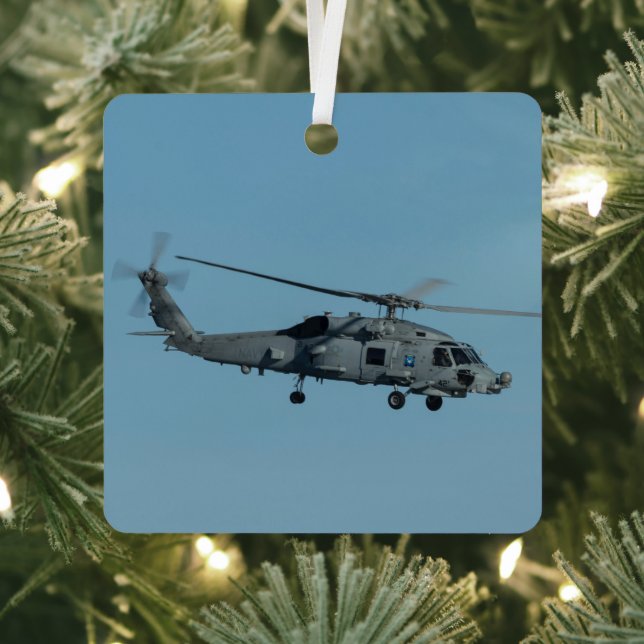 MH-60R Seahawk Metal Ornament (Insitu)