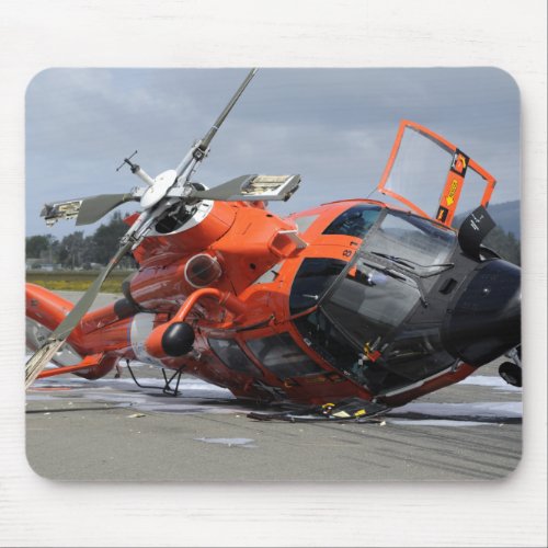 MH_65 Dolphin helicopter crashed at Arcata Airp Mouse Pad