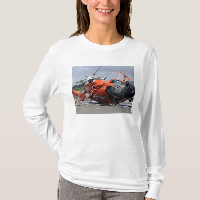 MH-65 Dolphin helicopter crashed at Arcata Airp T-Shirt (Front)
