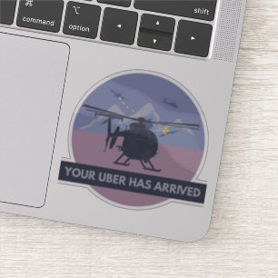 MH-6 Little Bird Helicopter Sticker