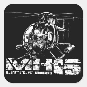 MH-6 Little Bird Square Stickers