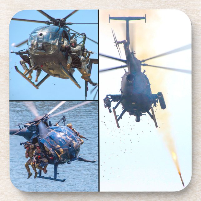 MH/AH-6M LITTLE BIRD BEVERAGE COASTER (Front)