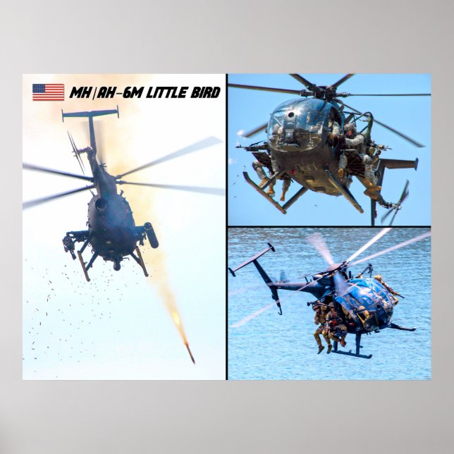 MH/AH-6M LITTLE BIRD POSTER (Front)