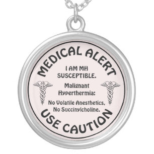 MH SUSCEPTIBLE SILVER PLATED NECKLACE