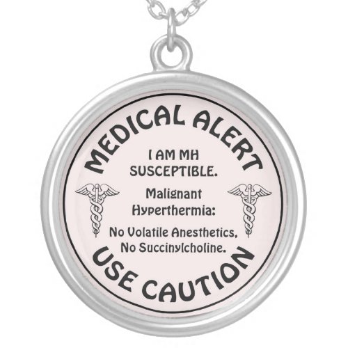 MH SUSCEPTIBLE SILVER PLATED NECKLACE