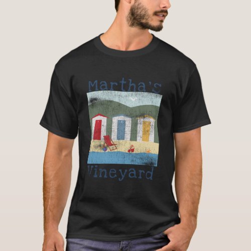 Mhas Vineyard Massachusetts Island Beach House Cap T_Shirt