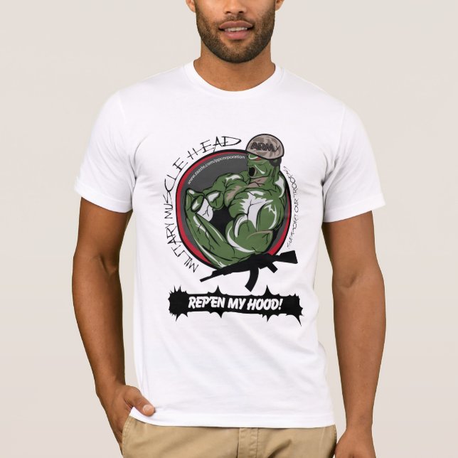MHCM Army Division -- Rep'en My Hood T-Shirt (Front)