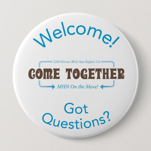 MHN Welcome Button (Front)