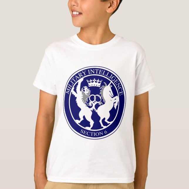 MI6 Logo Button T-Shirt (Front)