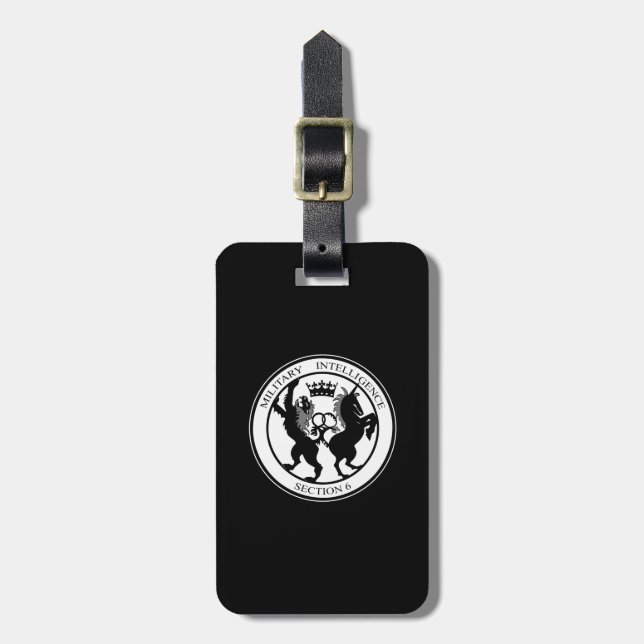 MI6 Logo Luggage Tag (Front Vertical)