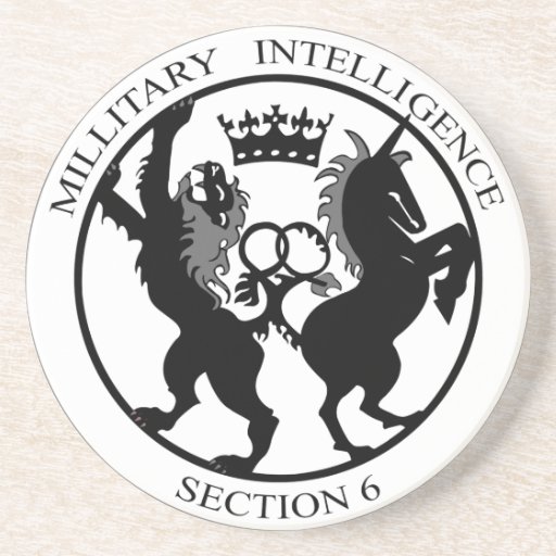 MI6 Logo Secret Service Coaster | Zazzle