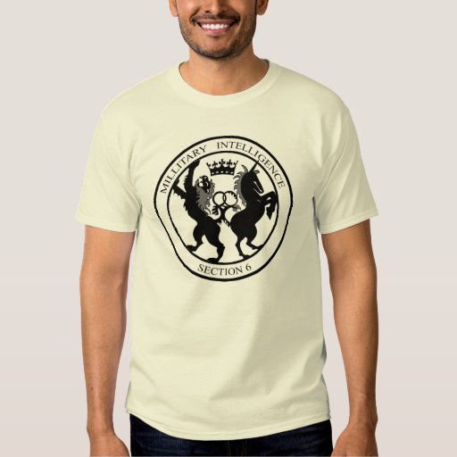 MI6 Secret Service Logo Black T-Shirt | Zazzle