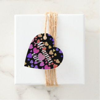 Mi amas vin! (Customizable) Favor Tags